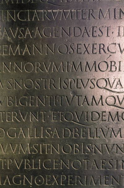 The Lyon Tablet (detail) by Gallo Roman